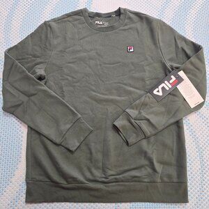 FILA Men's Olive Green Essential Crewneck Sweater Size Medium